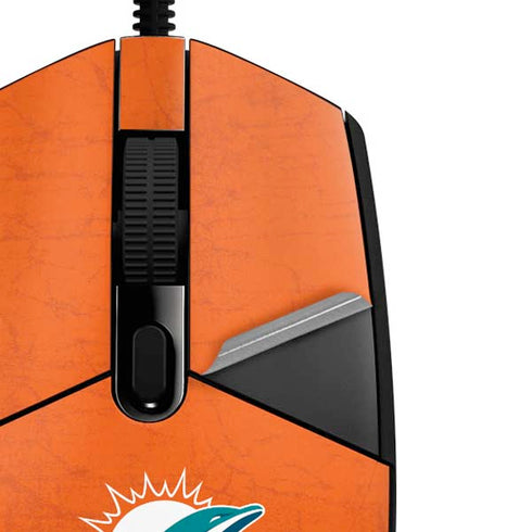 NFL Miami Dolphins Distressed- Orange G203 Prodigy RGB Wired Gaming Mouse Skin